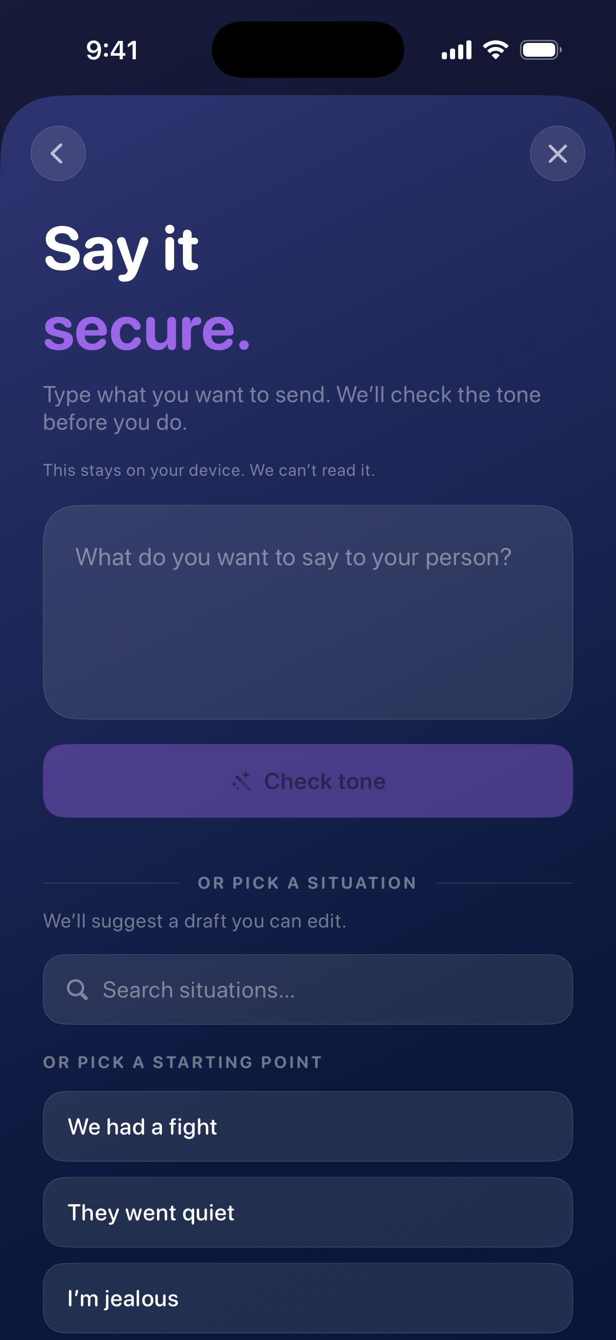 Secure Send